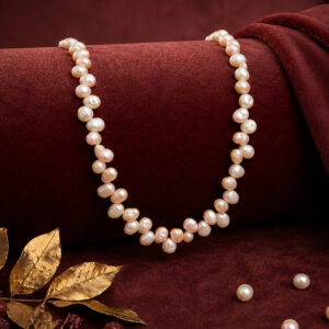 Classic Freshwater Handcrafted Baroque Pearl Necklace for Women